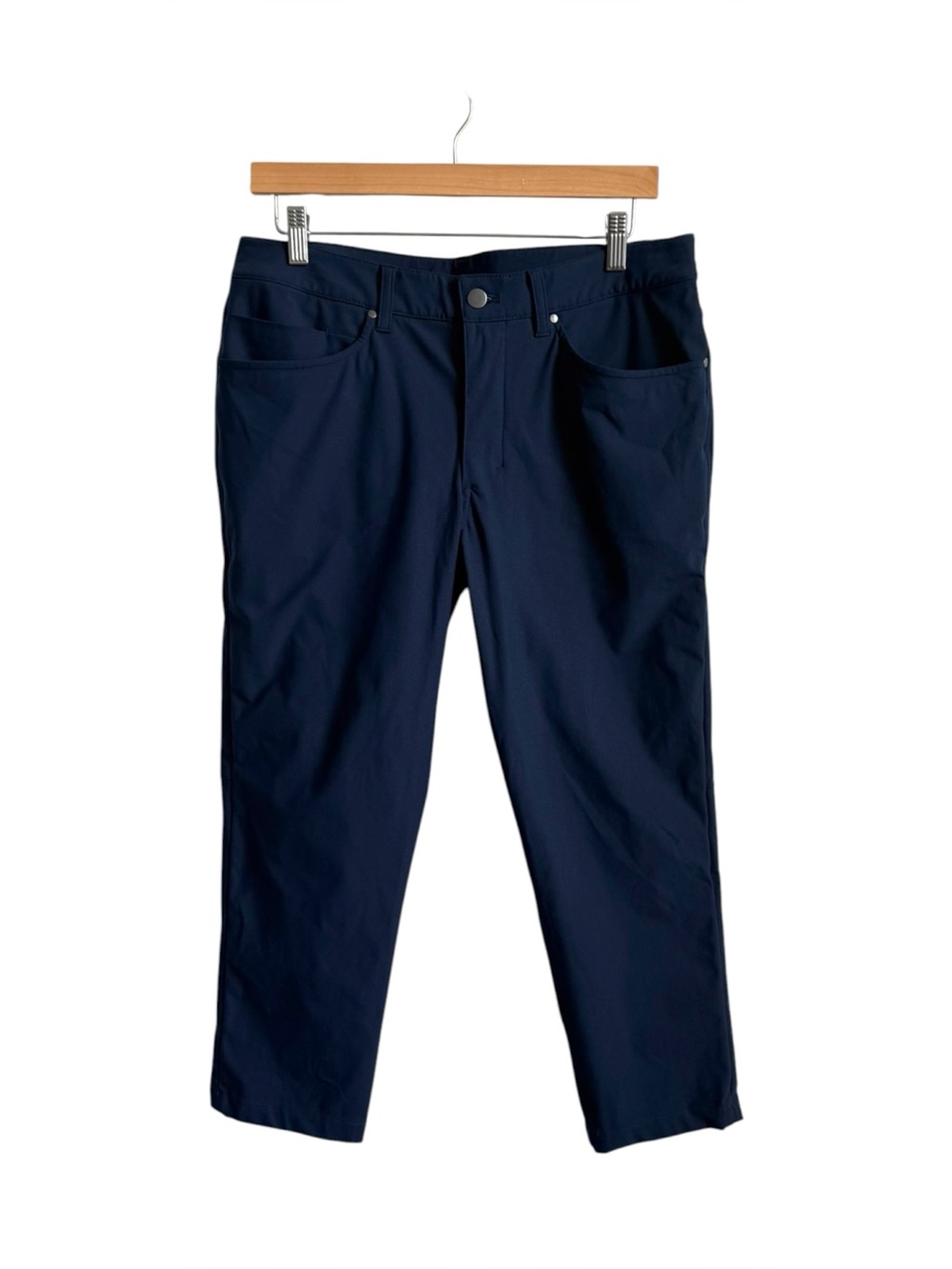 Lululemon ABC Slim-Fit Pant Navy Blue Cropped Men's Pants Size 33